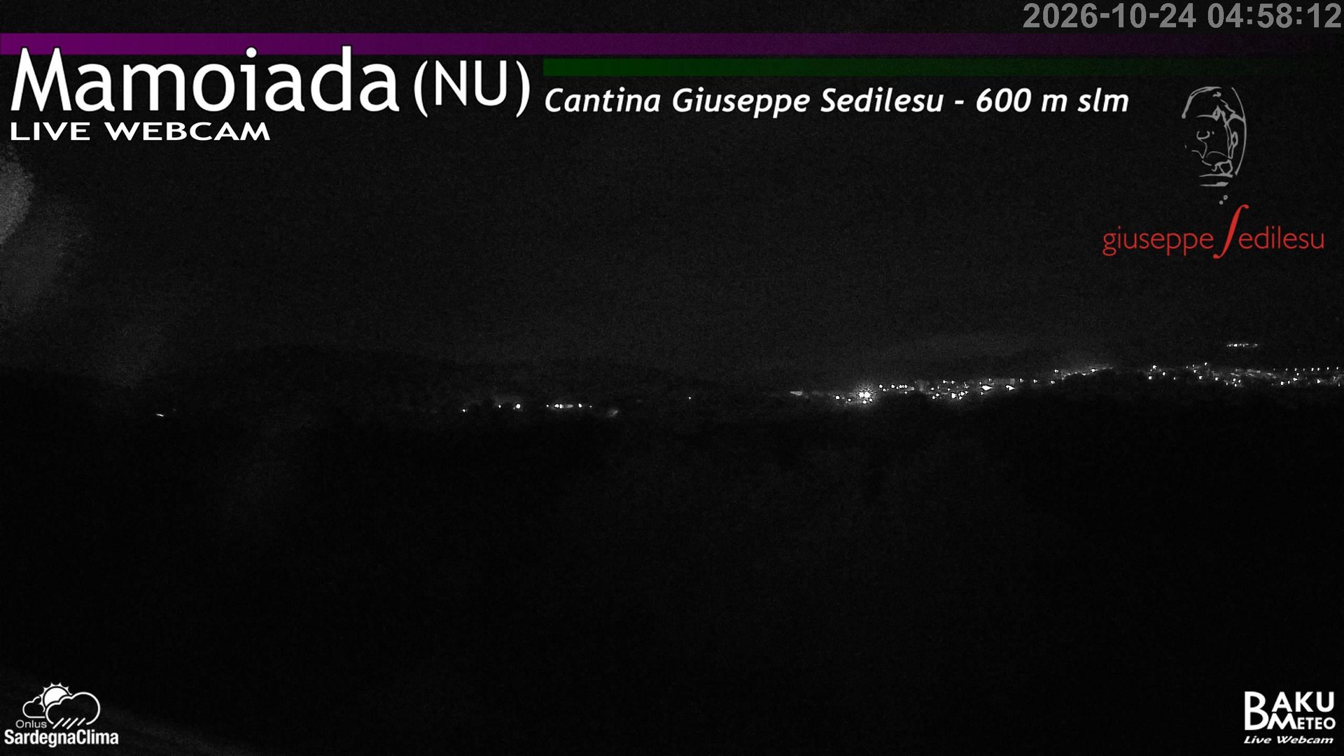 time-lapse frame, Mamoiada webcam