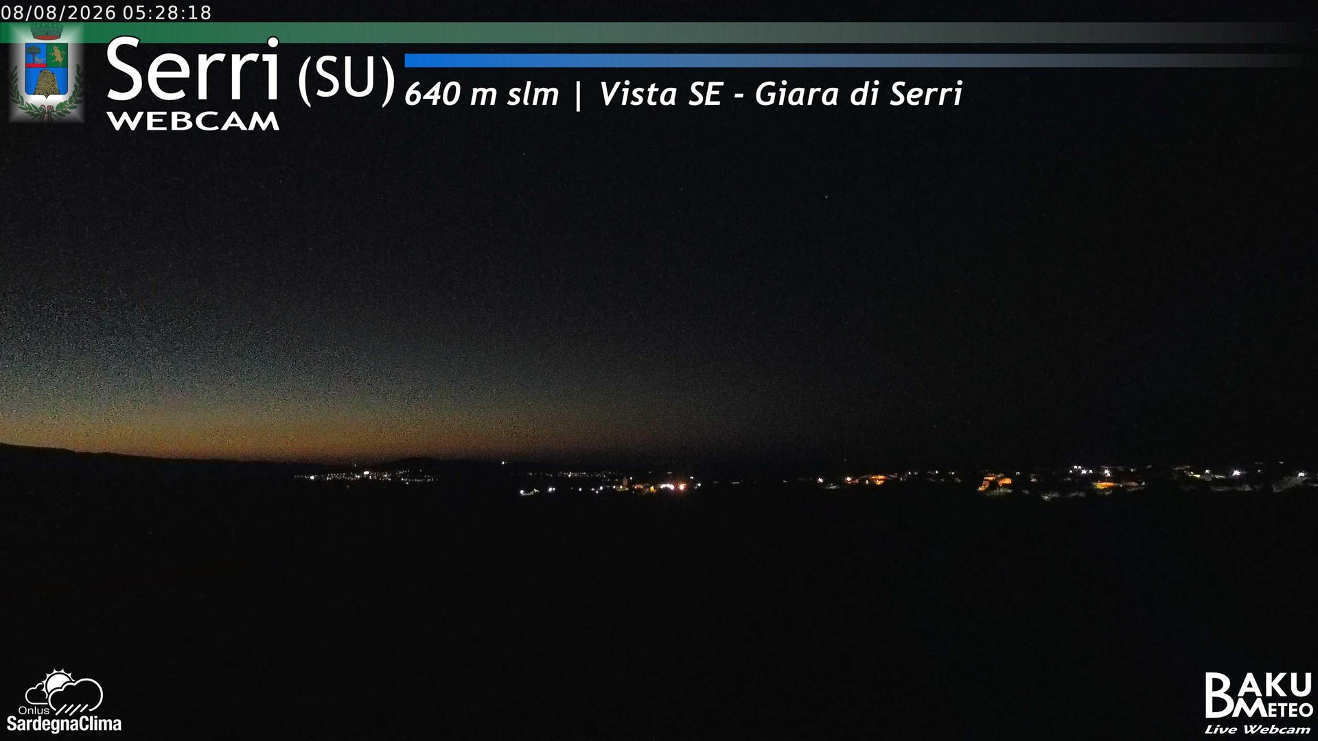 time-lapse frame, Serri webcam