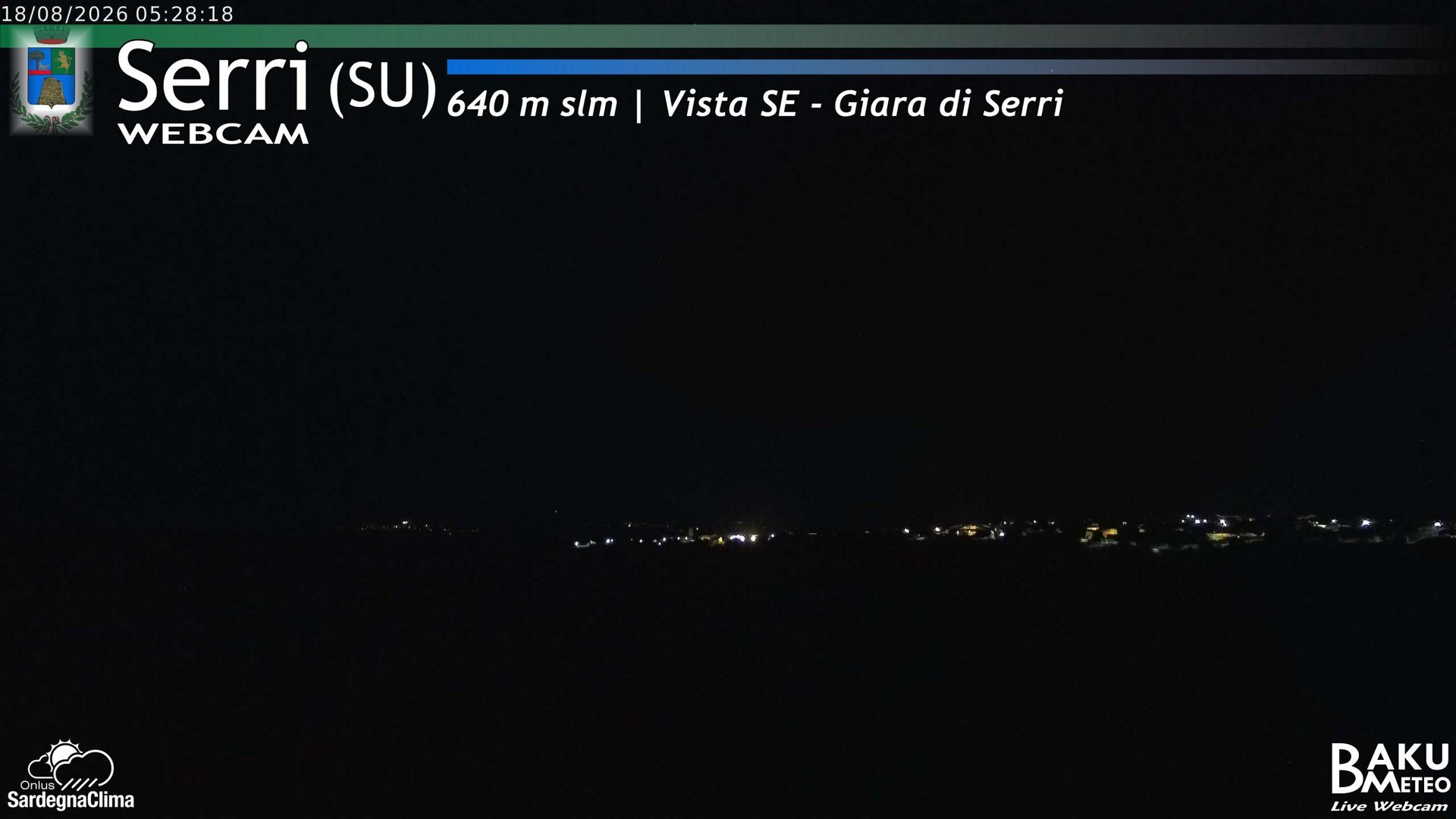 time-lapse frame, Serri webcam