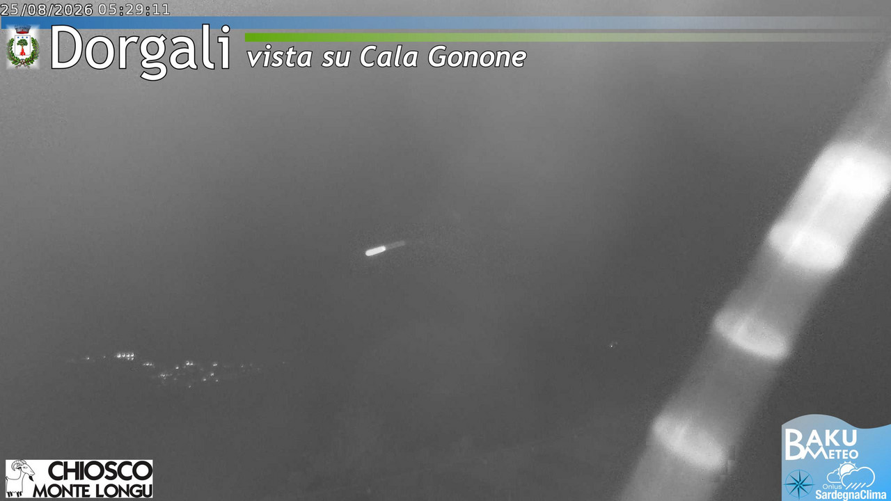 time-lapse frame, Monte Longu webcam