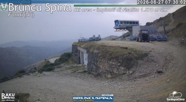 time-lapse frame, Bruncu Spina webcam