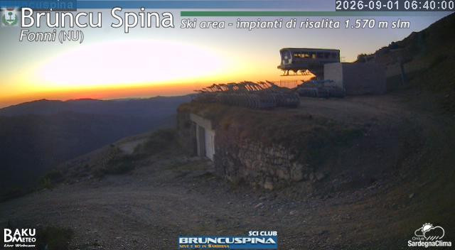 time-lapse frame, Bruncu Spina webcam