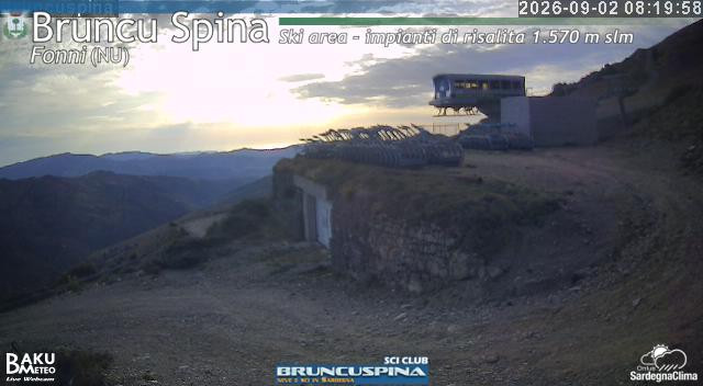 time-lapse frame, Bruncu Spina webcam