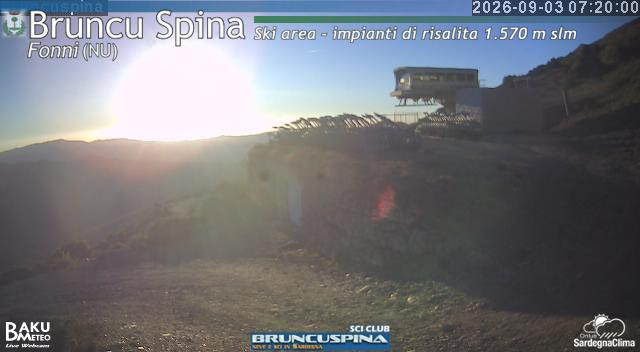 time-lapse frame, Bruncu Spina webcam