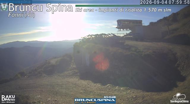time-lapse frame, Bruncu Spina webcam
