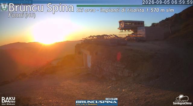 time-lapse frame, Bruncu Spina webcam