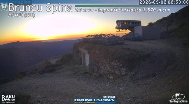 time-lapse frame, Bruncu Spina webcam