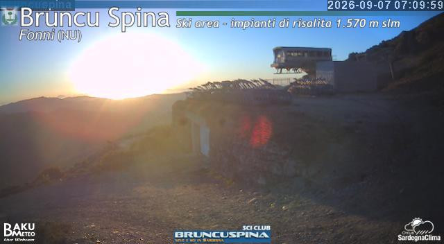 time-lapse frame, Bruncu Spina webcam