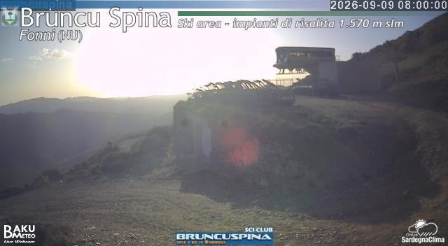 time-lapse frame, Bruncu Spina webcam