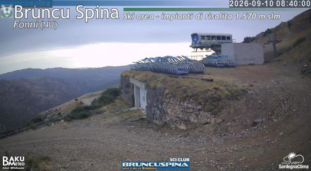 time-lapse frame, Bruncu Spina webcam