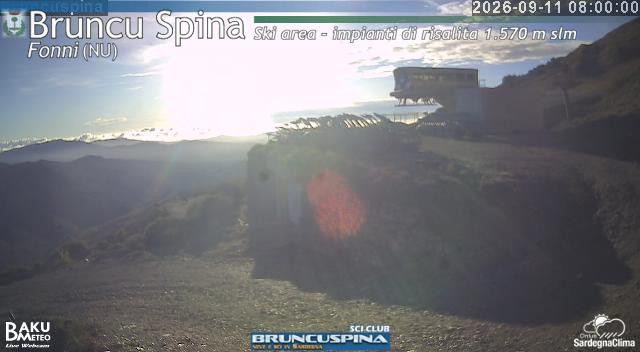 time-lapse frame, Bruncu Spina webcam