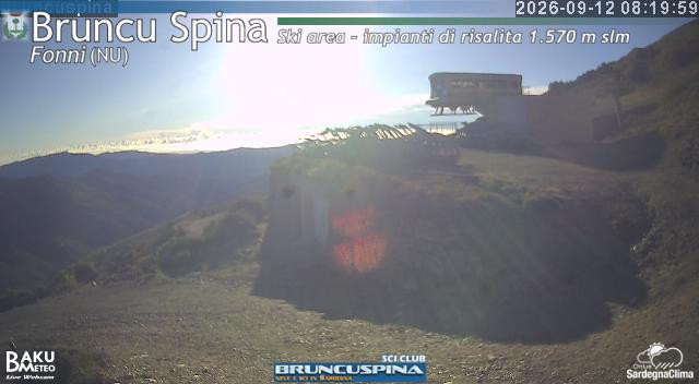time-lapse frame, Bruncu Spina webcam