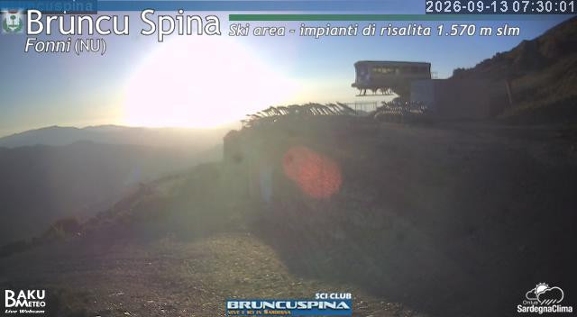 time-lapse frame, Bruncu Spina webcam