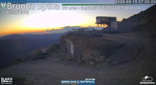 time-lapse frame, Bruncu Spina webcam