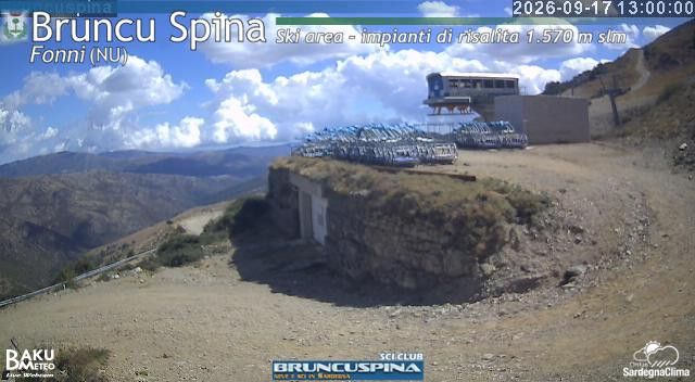 time-lapse frame, Bruncu Spina webcam