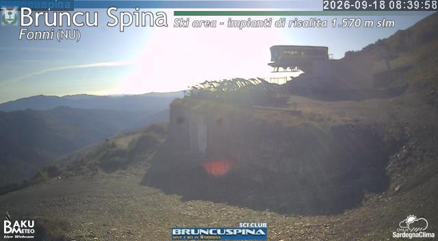 time-lapse frame, Bruncu Spina webcam
