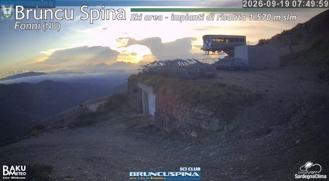 time-lapse frame, Bruncu Spina webcam