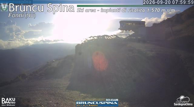 time-lapse frame, Bruncu Spina webcam