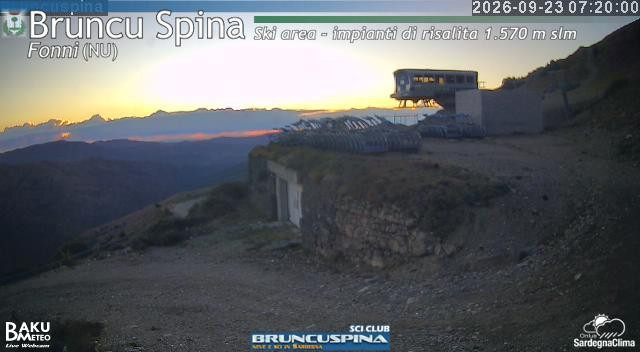 time-lapse frame, Bruncu Spina webcam