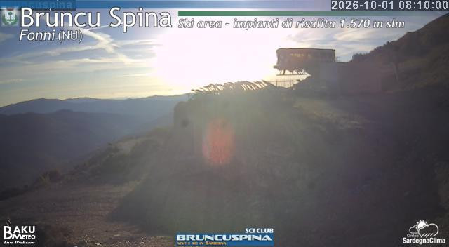 time-lapse frame, Bruncu Spina webcam