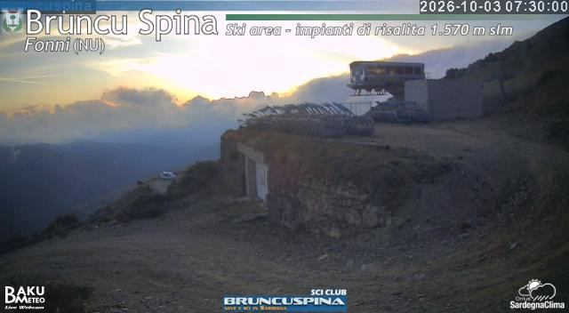 time-lapse frame, Bruncu Spina webcam