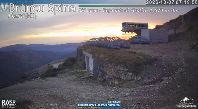 time-lapse frame, Bruncu Spina webcam