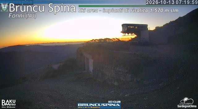 time-lapse frame, Bruncu Spina webcam