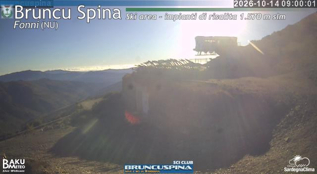 time-lapse frame, Bruncu Spina webcam