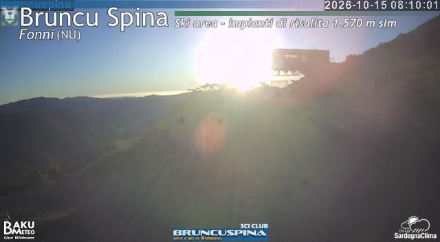 time-lapse frame, Bruncu Spina webcam