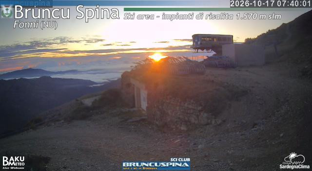 time-lapse frame, Bruncu Spina webcam