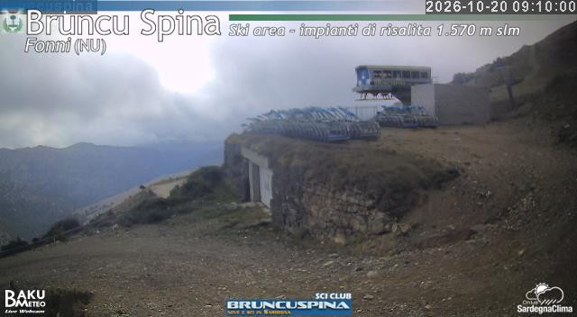 time-lapse frame, Bruncu Spina webcam