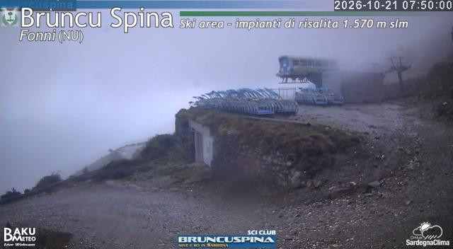 time-lapse frame, Bruncu Spina webcam