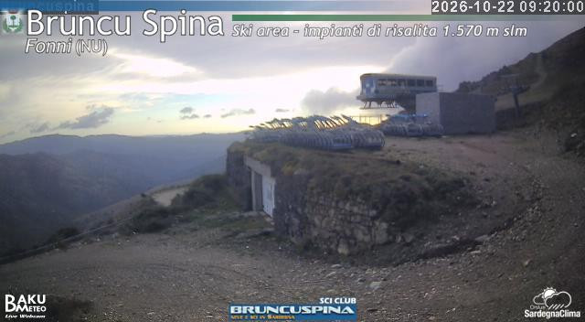 time-lapse frame, Bruncu Spina webcam