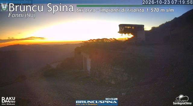 time-lapse frame, Bruncu Spina webcam