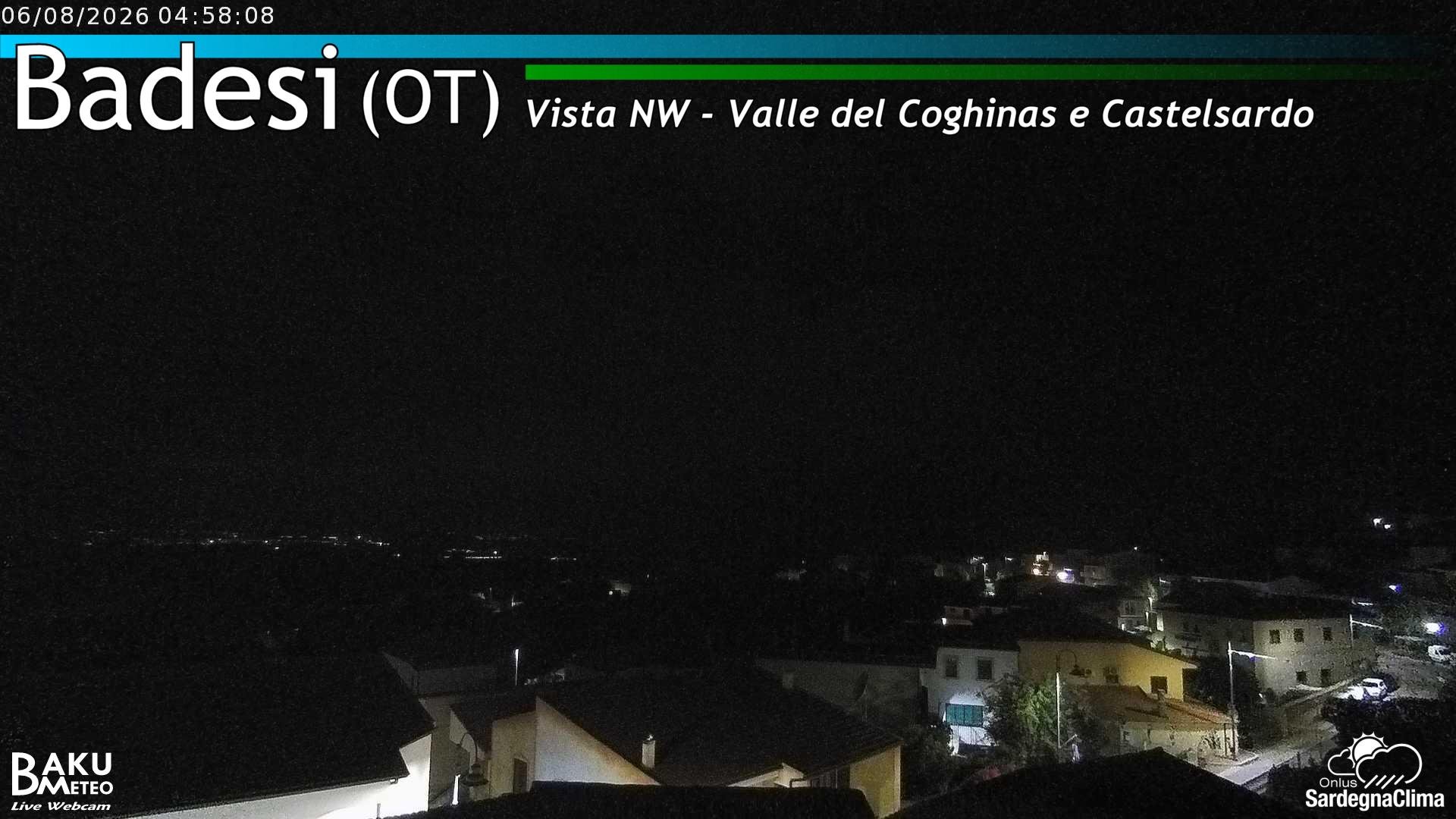 time-lapse frame, Badesi webcam