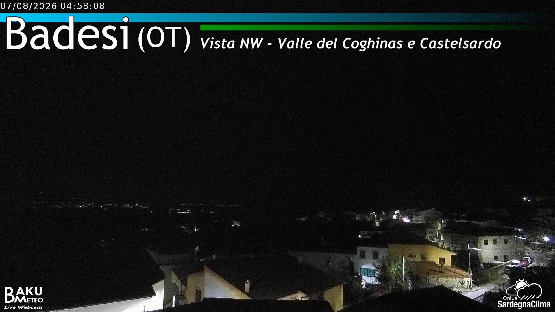 time-lapse frame, Badesi webcam
