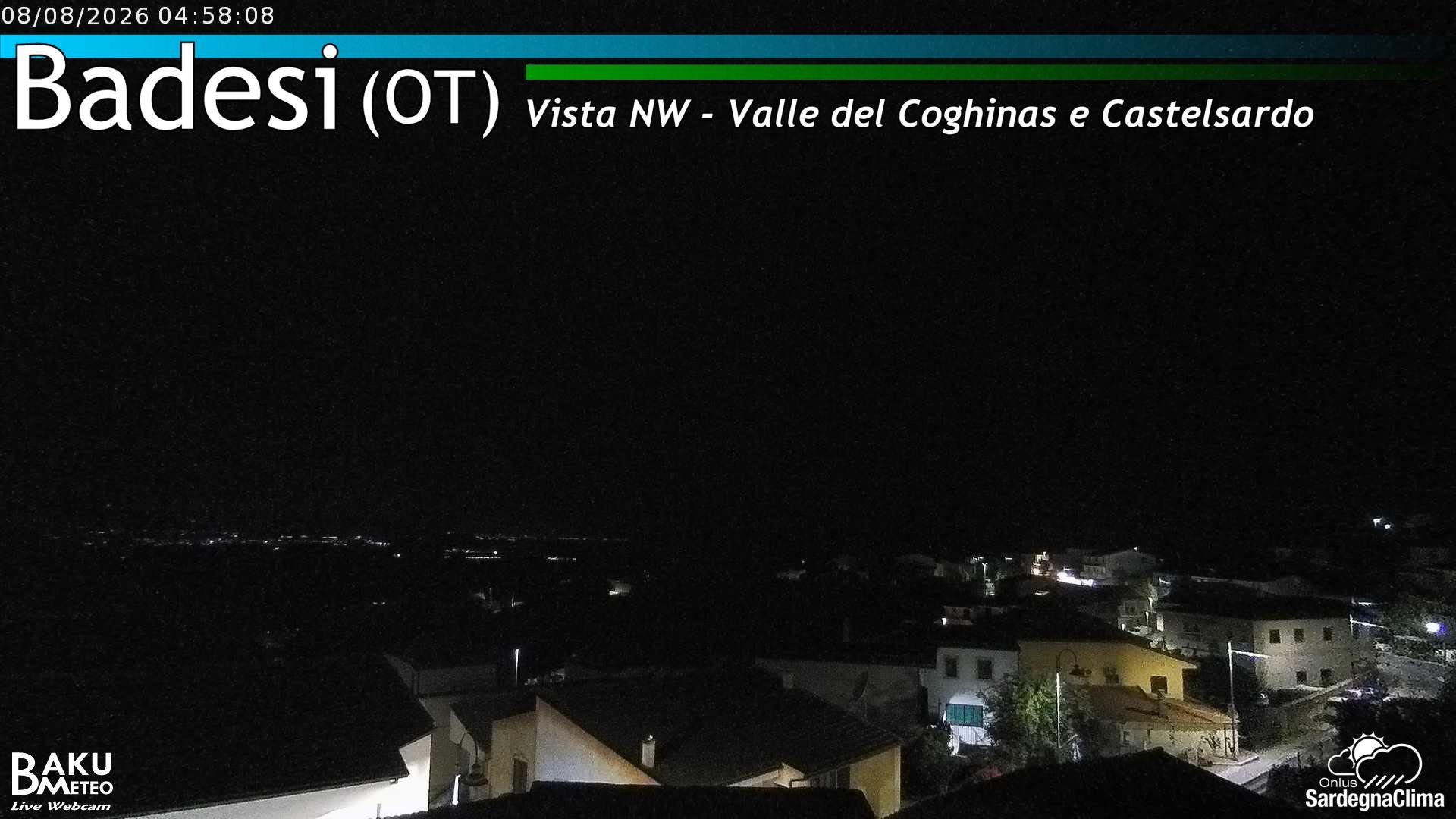 time-lapse frame, Badesi webcam