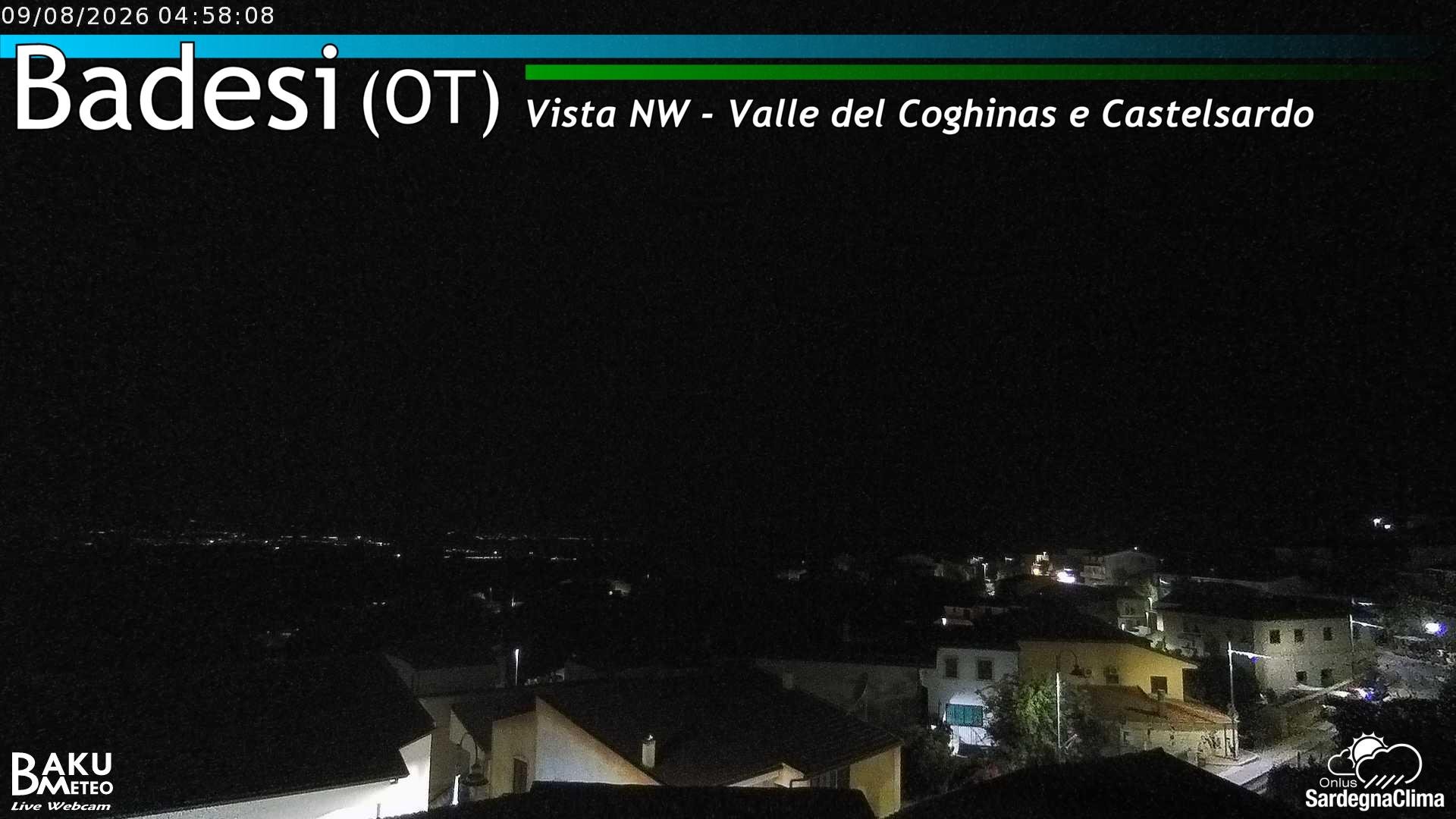 time-lapse frame, Badesi webcam