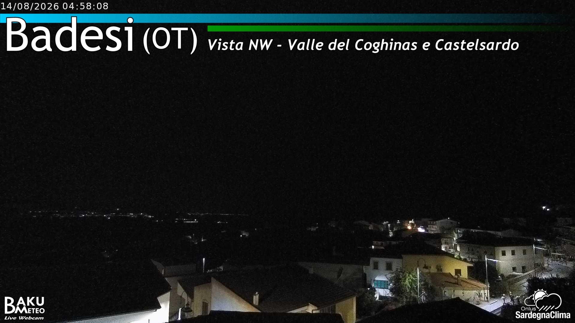 time-lapse frame, Badesi webcam