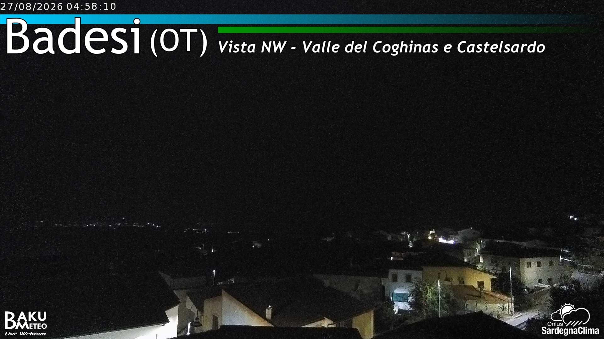 time-lapse frame, Badesi webcam
