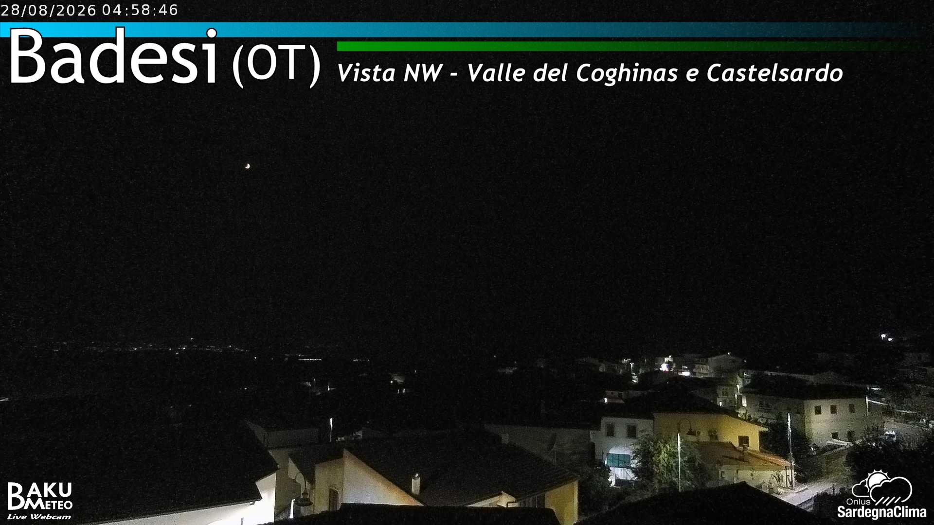 time-lapse frame, Badesi webcam