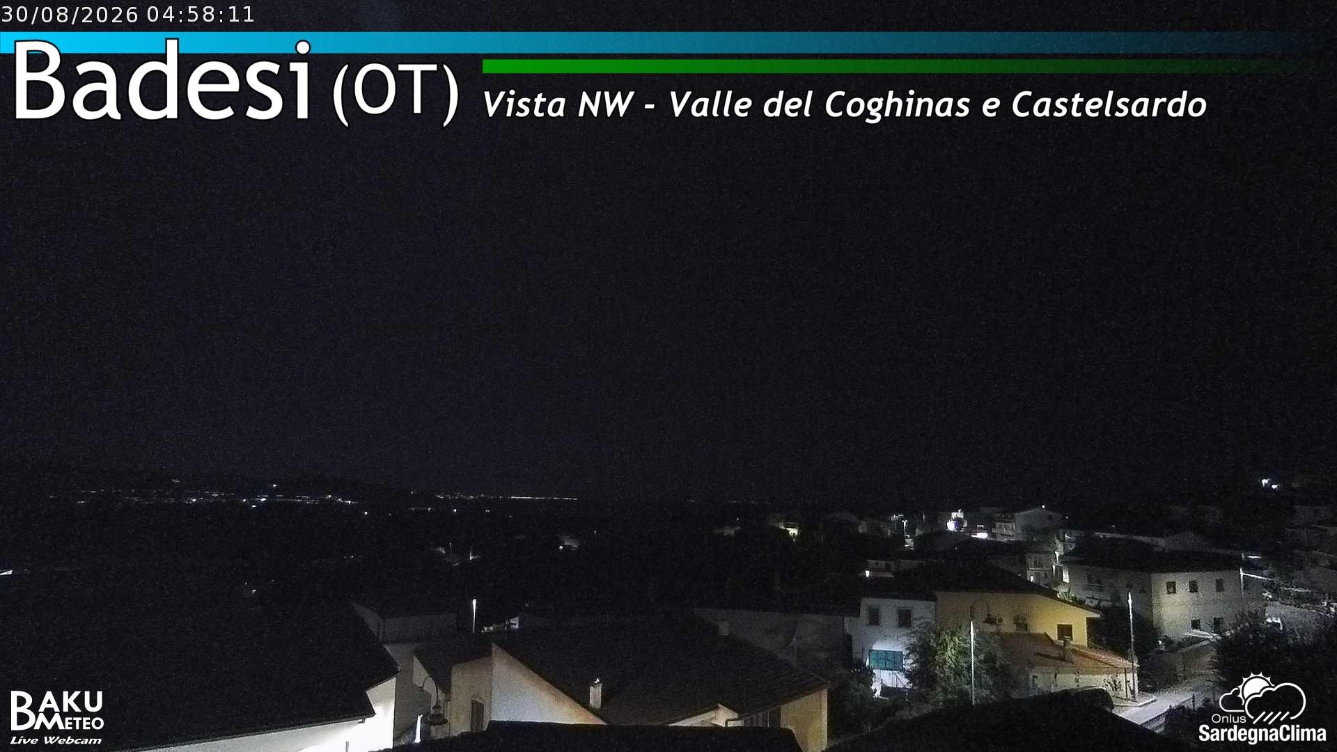 time-lapse frame, Badesi webcam