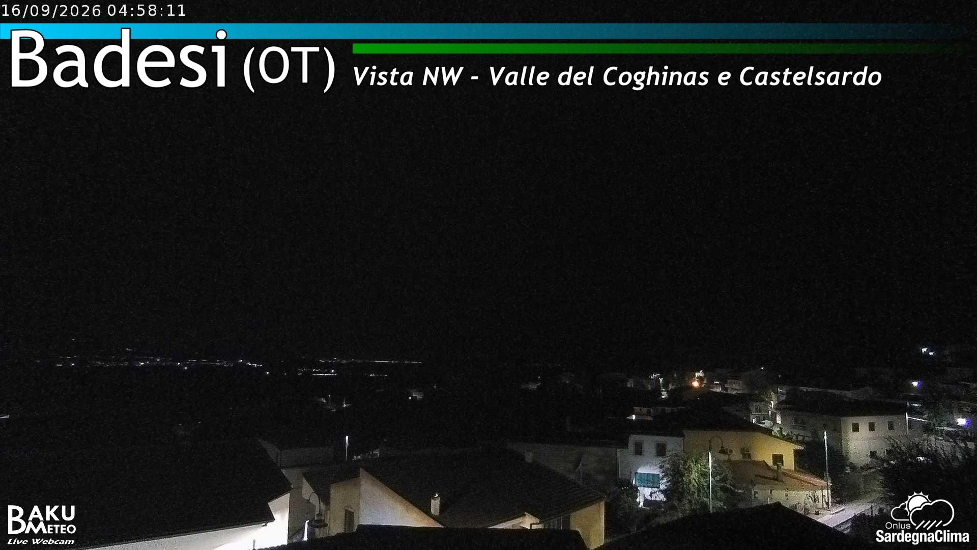time-lapse frame, Badesi webcam