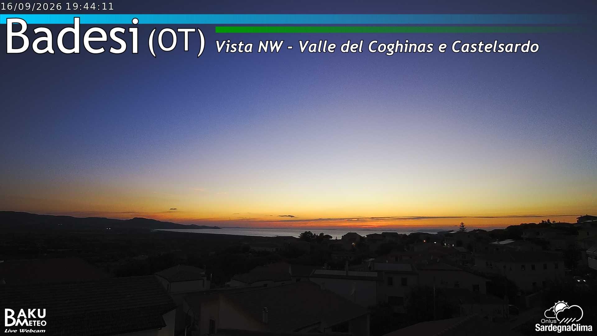 time-lapse frame, Badesi webcam