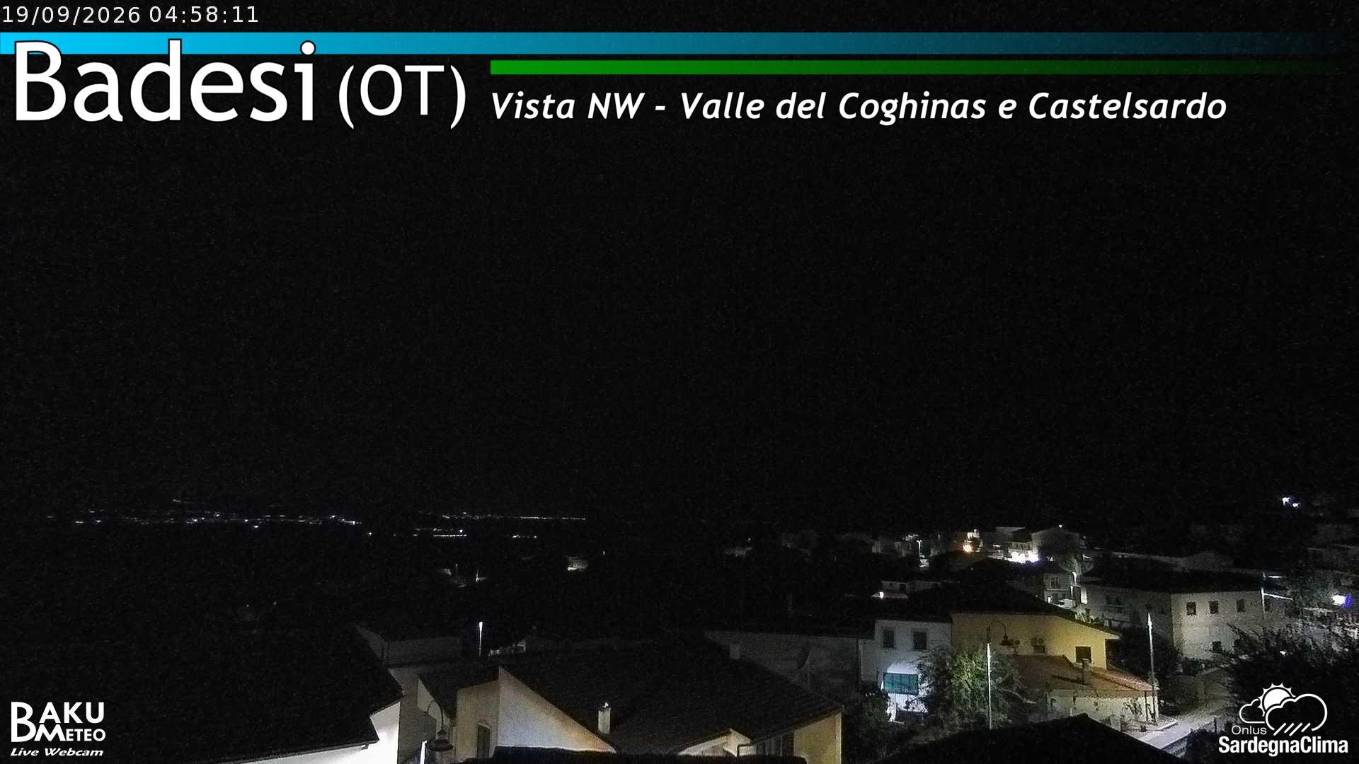 time-lapse frame, Badesi webcam