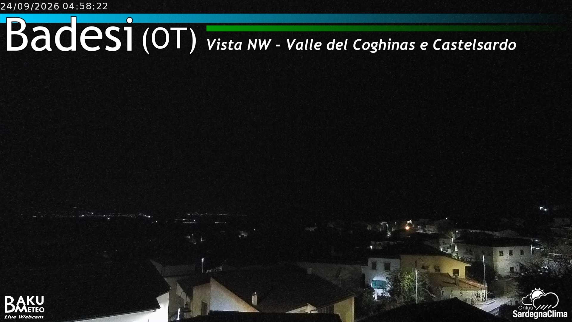 time-lapse frame, Badesi webcam