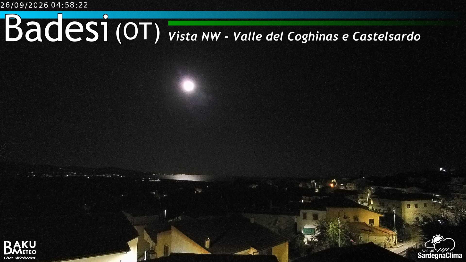 time-lapse frame, Badesi webcam