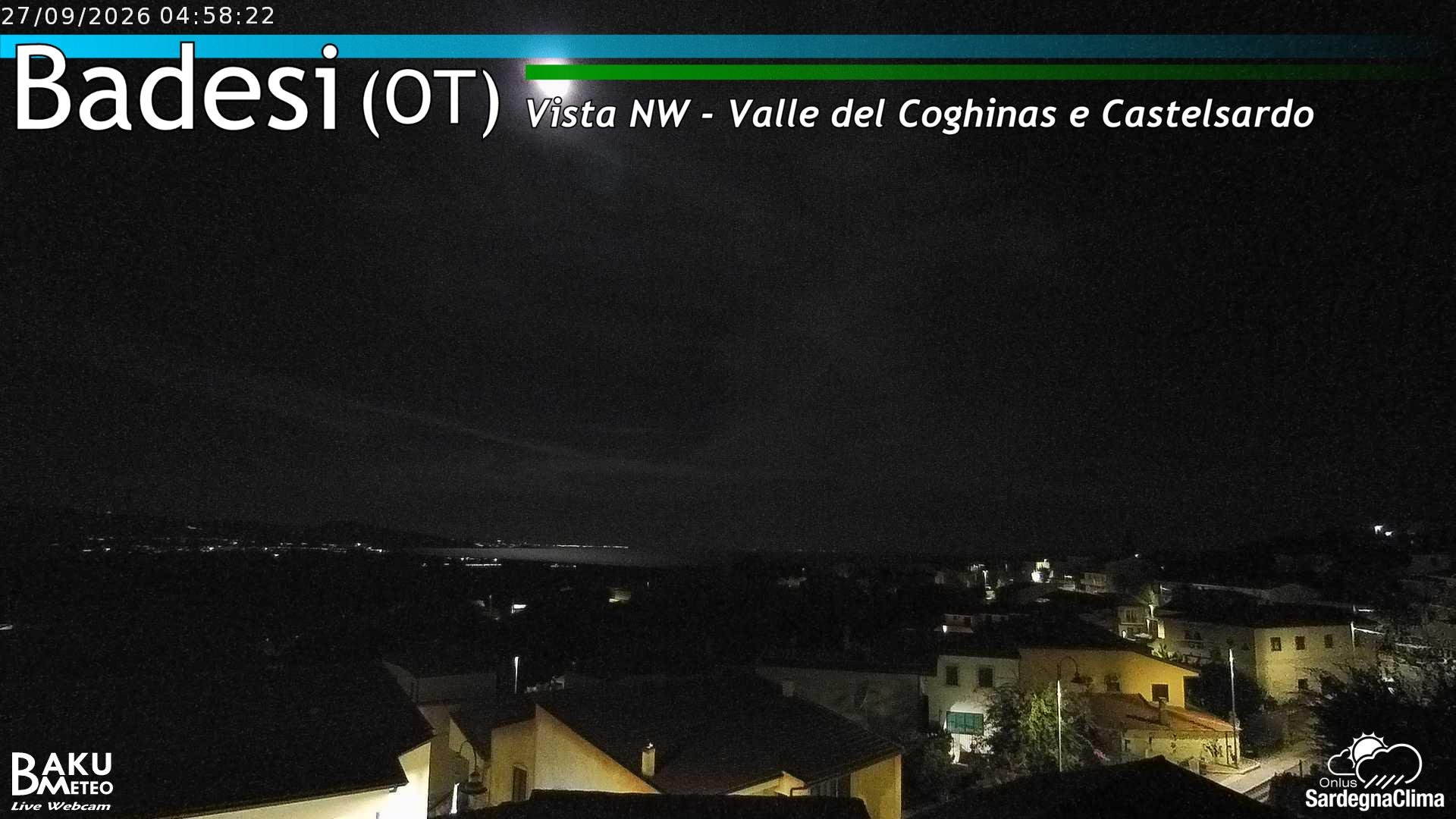 time-lapse frame, Badesi webcam