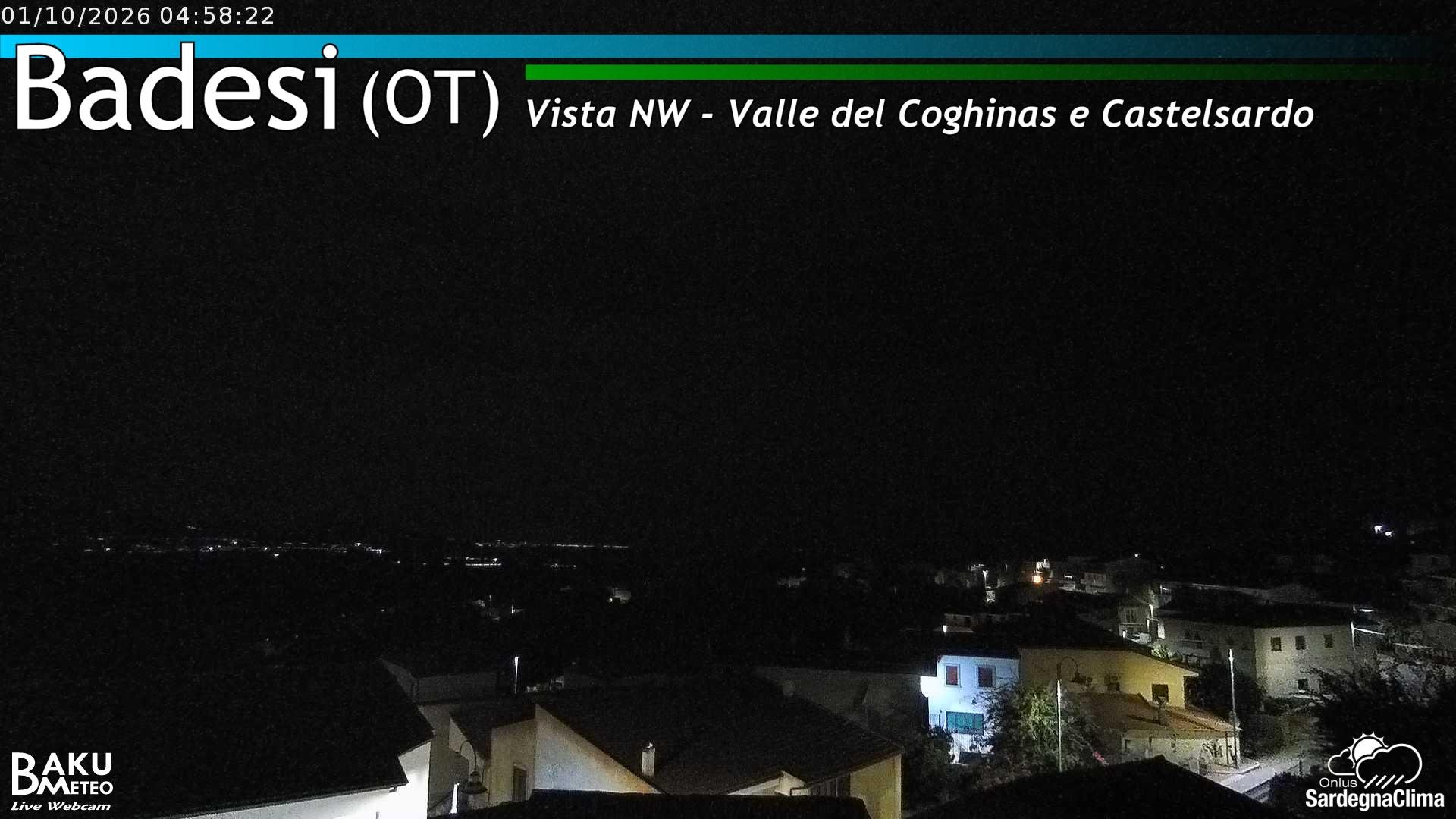 time-lapse frame, Badesi webcam