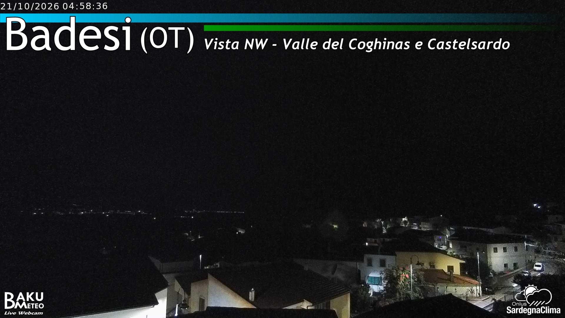 time-lapse frame, Badesi webcam